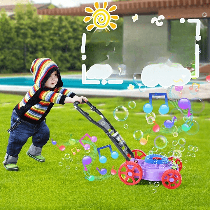 Children Interactive Musical Bubble Lawn Mower