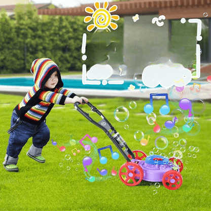 Children Interactive Musical Bubble Lawn Mower